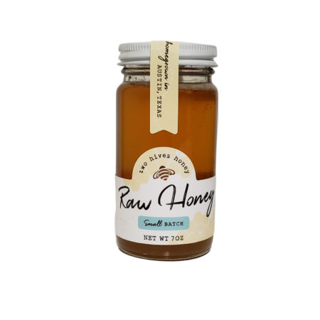 Jar of Two Hives Honey raw honey