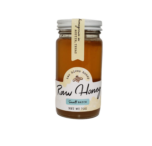 Jar of Two Hives Honey raw honey