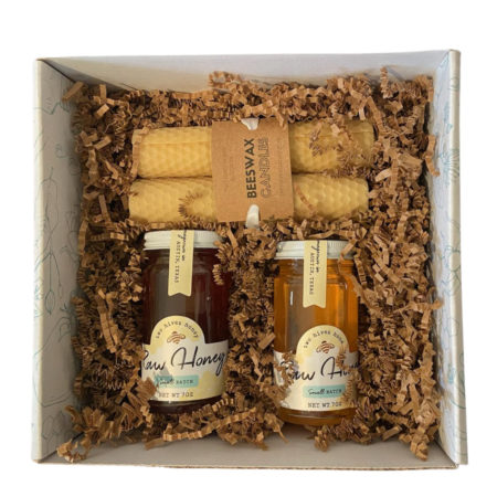 Two Hives Honey gift box with Spring and Fall honey