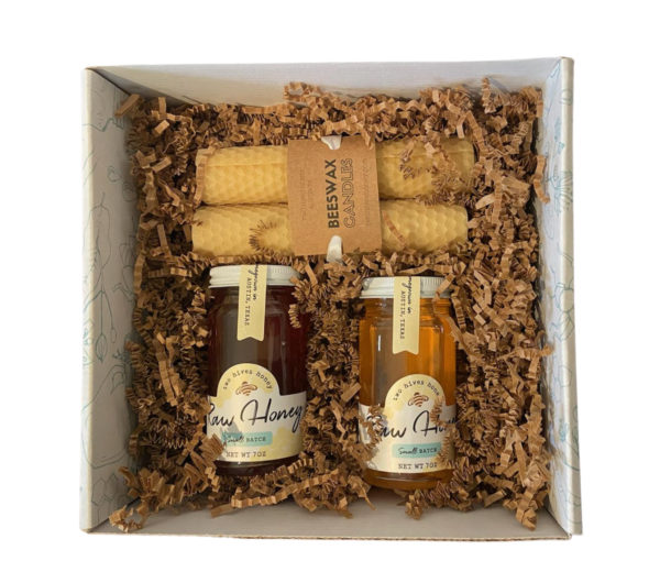 Two Hives Honey gift box with Spring and Fall honey